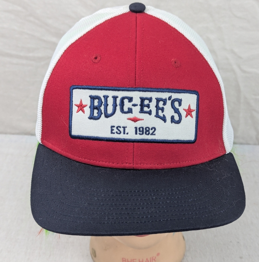 Buc-ee's Baseball Mesh Cap With Logo Est 1982 Red White Blue M/L Unisex